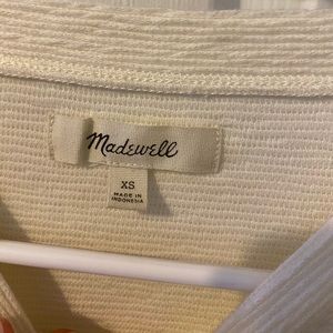 madewell long sleeve bell bottom sweater!